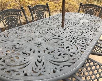 Patio table and chairs by Hanamint