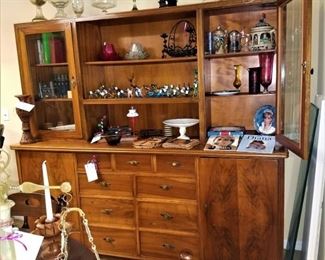 Beautiful large solid wood cabinet with lots of storage