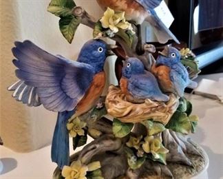 Blue birds figurine