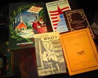 some of the local pamphlets and books available