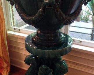Jardiniere with stand C. 1850's Approx 54" high, $1,200