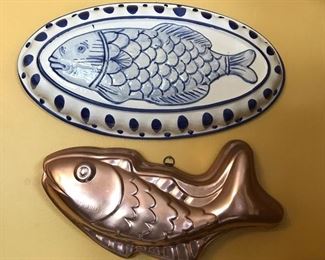 Awesome collection from many years  of blue & white
Plates and some copper-blend pieces