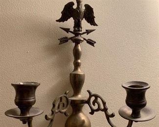 PAIR of these classic brass wall sconces..