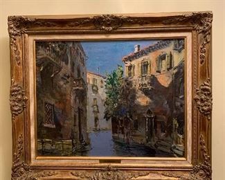 Oil on Canvas - Large Venice Scene 