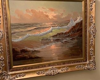Oil on Canvas Oceanic Scene