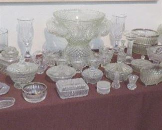 Wexford glassware including punch set