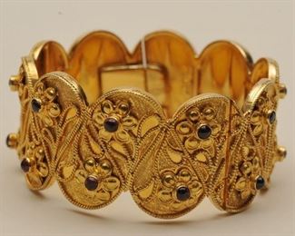 Large Gold Cuff Bracelet