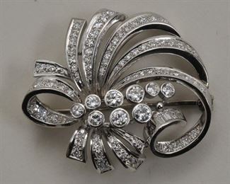 Platinum and Diamond Brooches