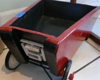 absolutely one of a kind! 1940s high school shop project miniature wheelbarrow with original paint and wheels. surely an attention-getter! 