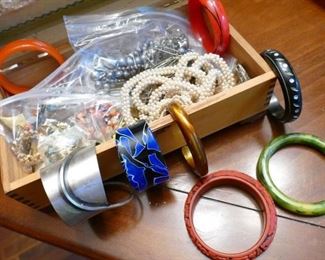 bakelite? cellulite? bracelets and other vintage jewelry