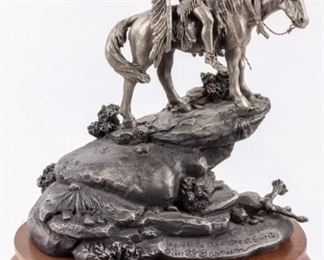 Lot 4 - Barnum Pewter Sculpture “Appeal to the Great Spirit
