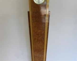 Art Deco Walnut Skyscraper Style Clock