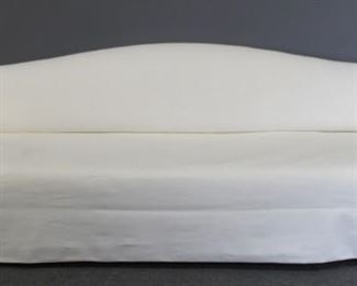 Custom And Quality Camel Back Linen Sofa