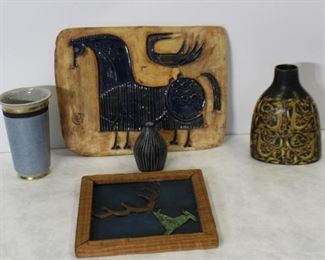 Group of MidCentury Modern Pottery pcs More
