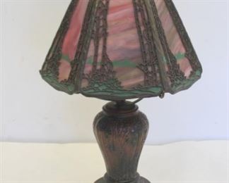HANDEL Signed Close Top Boudoir Lamp