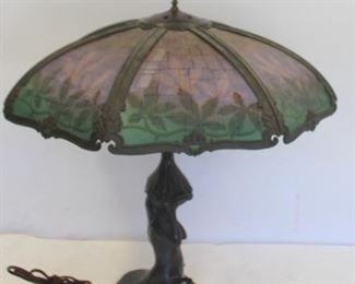 HANDEL Signed Mermaid Base Table Lamp