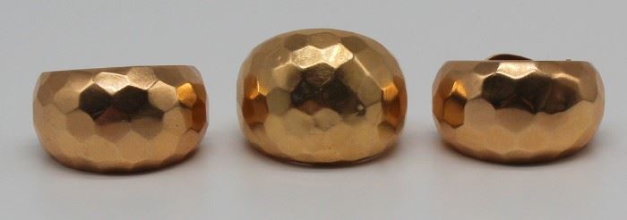 JEWELRY Faceted kt Rose Gold Jewelry Suite