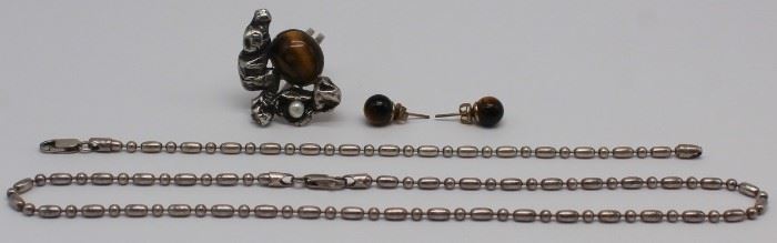 JEWELRY Pietrina Checcacci Silver and Tigers Eye