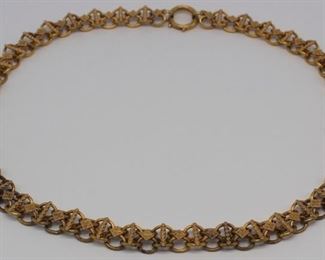 JEWELRY Victorian kt Gold Chain Necklace