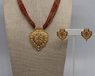 JEWELRY Temple Style kt Gold Jewelry Suite