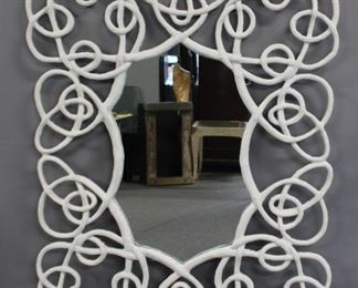 Large And Impressive Plaster Over Metal Rope Form