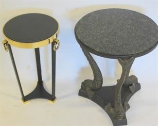 Lot Of Vintage Metal and Marble Tables