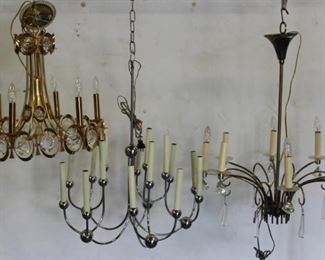 MIDCENTURY Lot Of Chandeliers