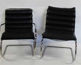 MIDCENTURY Mies Van De Rohe Leather Upholstered