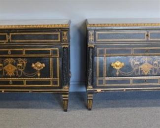 Pair Of th Century Paint Decorated Italian