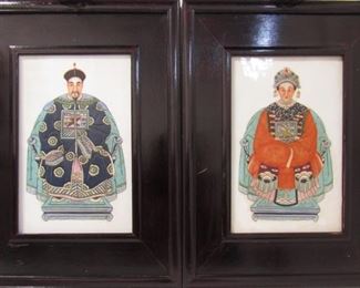 Pair of th Century Porcelain Plaques
