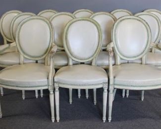 Quality Louis XV Style Painted And Upholstered