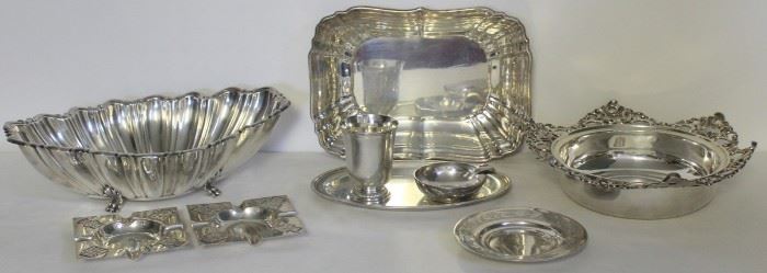 SILVER Assorted Grouping of Silver Hollow Ware