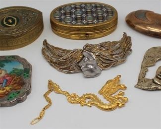 SILVER Assorted Jewelry and Objets dArt