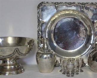 SILVER Assorted Silver Hollow Ware Grouping