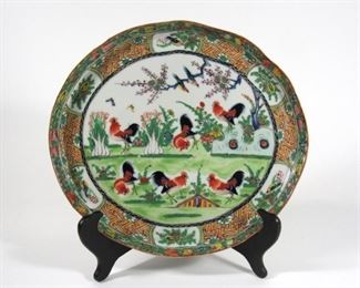 th Century Famille Verte Platter