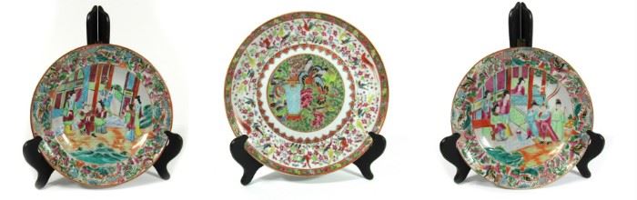 thth Century Rose Medallion Plates