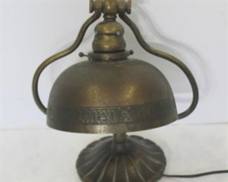 TIFFANY Studios Signed Harp Table Lamp