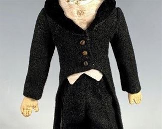 German Parian Man w/ Top Hat C. 1860       