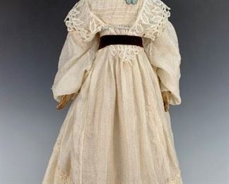 German "Covered Wagon" China Doll C. 1860         