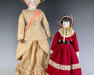 2 German Altbeck & Gottschalk China Dolls     