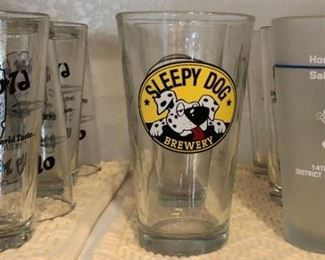 A nice selection of Beer Steins, Pilsners and Glasses