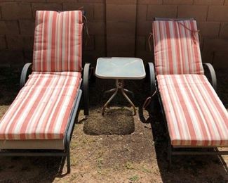 Chaise Lounge (pr) Side Table 