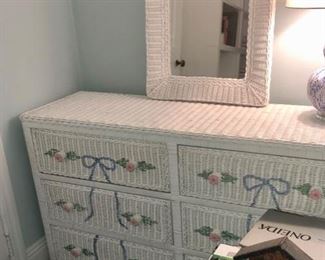 Wicker dresser