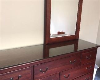 Dresser with mirror