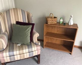 Arm chair and bookcase