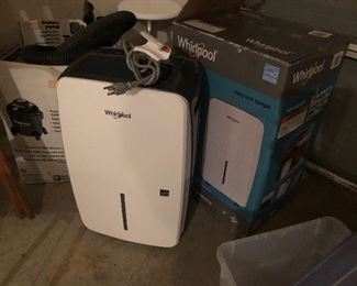 Whirlpool dehumidifier and shop vac