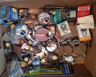 COLLECTION OF LOCKS WITH KEY