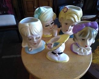 LADY HEAD VASE