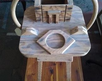 FORK ART ASH TRAY STAND