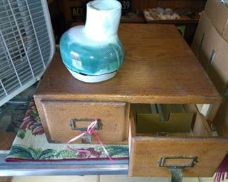 OAK FILE CABINET